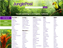 Tablet Screenshot of junglepost.com